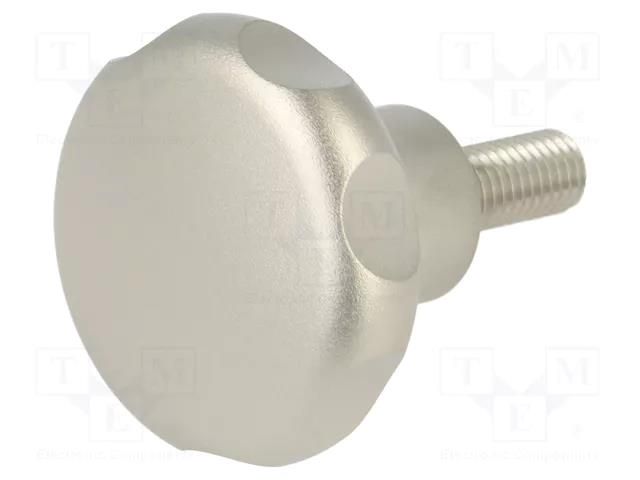 Knob; Ø: 40mm; Ext.thread: M8; 20mm; stainless steel ELESA+GANTER GN5335-40-M8-20