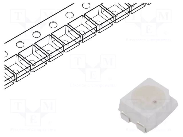 LED; RGB; SMD; 3528,PLCC4; 2.2÷2.6/3.2÷3.6/3.2÷3.6VDC; 120°; 20mA Inolux IN-P32TATRGB