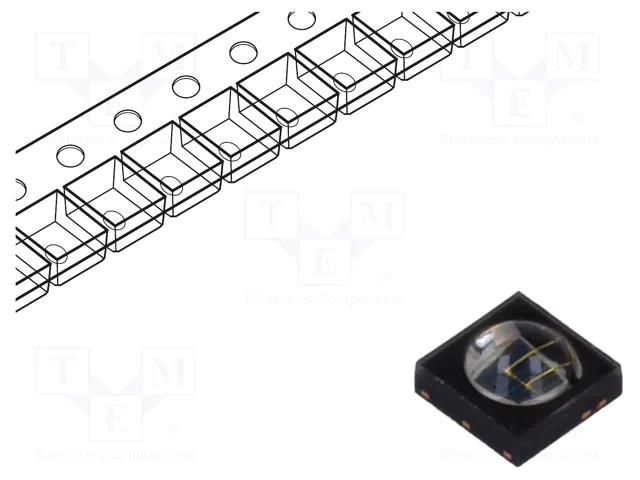 IR transmitter; 860nm; transparent; 1425mW; 60°; 2.8÷3.3VDC; SMD VISHAY VSMA1085600