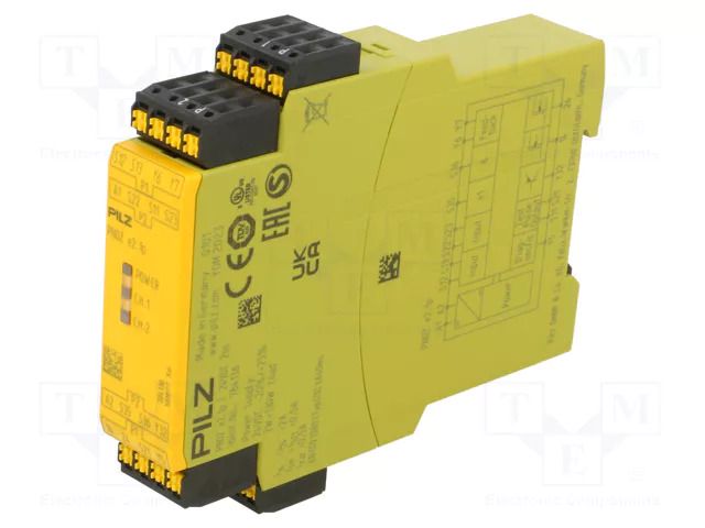 Module: safety relay; Usup: 24VDC; IN: 2; OUT: 5; PNOZ e2.1p C; IP40 PILZ PZ-784136