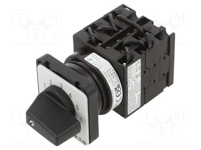 Switch: cam switch; Stabl.pos: 10; 20A; 0-1-2-3-4-5-6-7-8-9; 6.5kW EATON ELECTRIC T0-4-15602/E