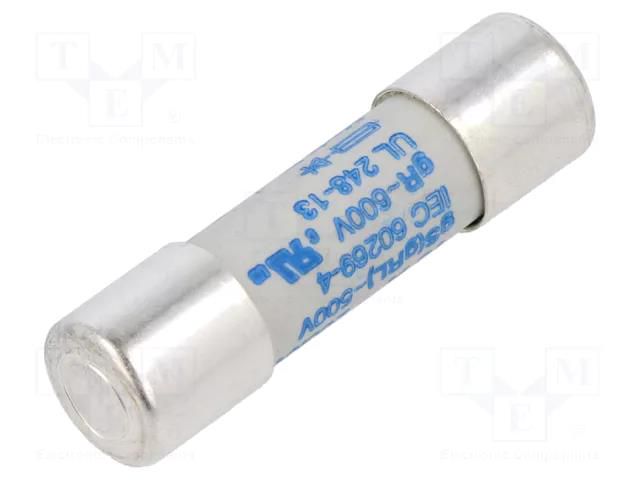 Fuse: fuse; 16A; 600VAC; gRL,gS; ceramic,cylindrical; 10.3x38mm SIBA 6003434.16