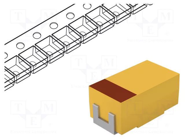 Capacitor: tantalum; 330uF; 6.3VDC; SMD; D; 2917; ±10%; -55÷125°C KYOCERA AVX TRJD337K006RRJ