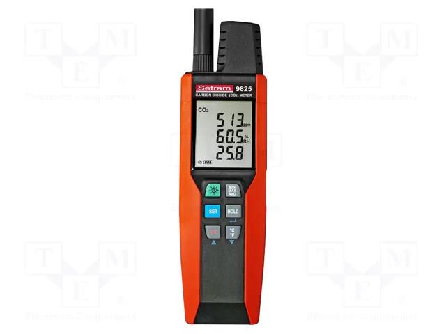Meter: CO2, temperature and humidity; Range: 0÷100%,0÷30000ppm SEFRAM SEFRAM9825