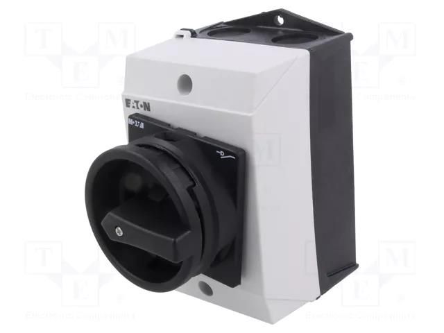 Switch: main cam switch; Stabl.pos: 2; 20A; OFF-ON; in housing EATON ELECTRIC T0-1-102/I1/SVB-SW