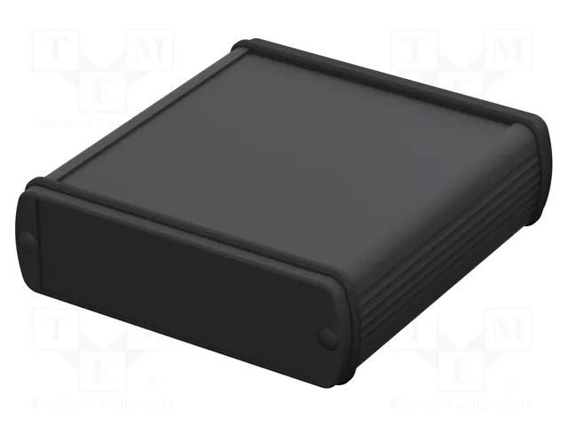 Enclosure: with panel; ALUBOS 1000; X: 106mm; Y: 100mm; Z: 32mm; IP65 BOPLA ABPH1000-0100-SET