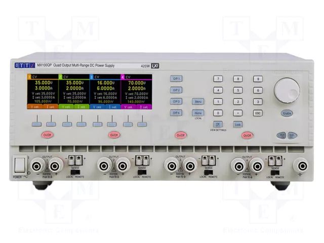 Power supply: programmable laboratory; Ch: 4; 0÷35VDC; 0÷6A; 0÷6A AIM-TTI MX100QP-S2