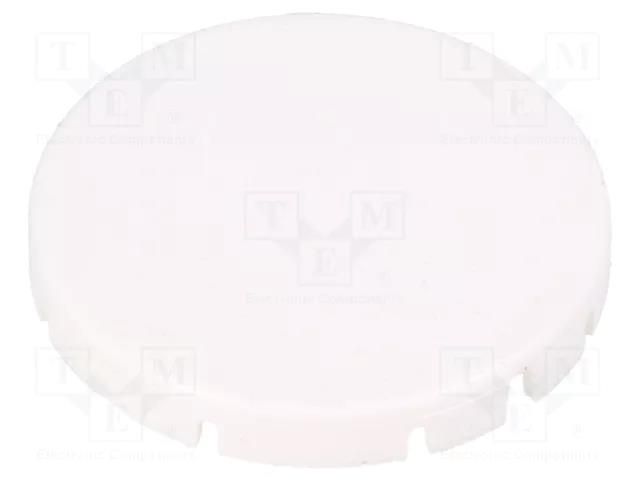 Actuator lens; RONTRON-R-JUWEL; white; Ø19.7mm SCHLEGEL T22RRGWS