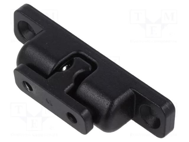 Ball catches; W: 14.5mm; L: 68mm; cast zinc; black; stainless steel ELESA+GANTER GN4490-ZD-68-2-SW