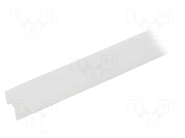 Cover for LED profiles; satin; 1m; G22S; push-in KLUŚ K-B17013S-1M