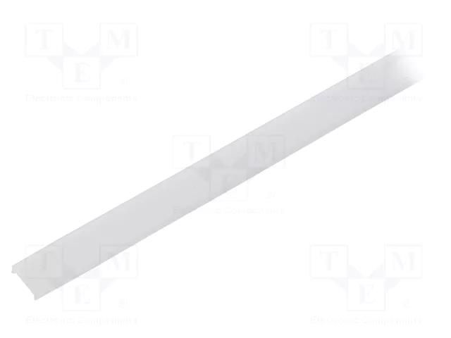 Cover for LED profiles; satin; 10m; LIGER-11; push-in KLUŚ K-B17037S-10M
