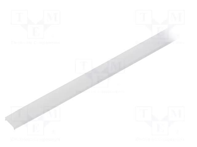 Cover for LED profiles; white; 1m; KA-11; push-in KLUŚ K-B17064F-1M