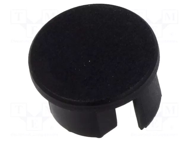 Cap for LED profiles; black; OLEK; round KLUŚ K-C24204C07