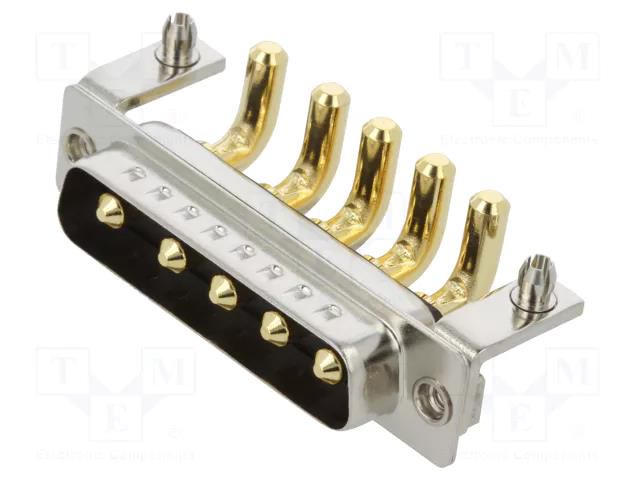 Connector: Special D-Sub; PIN: 5; plug; male; on PCBs; THT; MHCD MH CONNECTORS MHCDR5W5P4