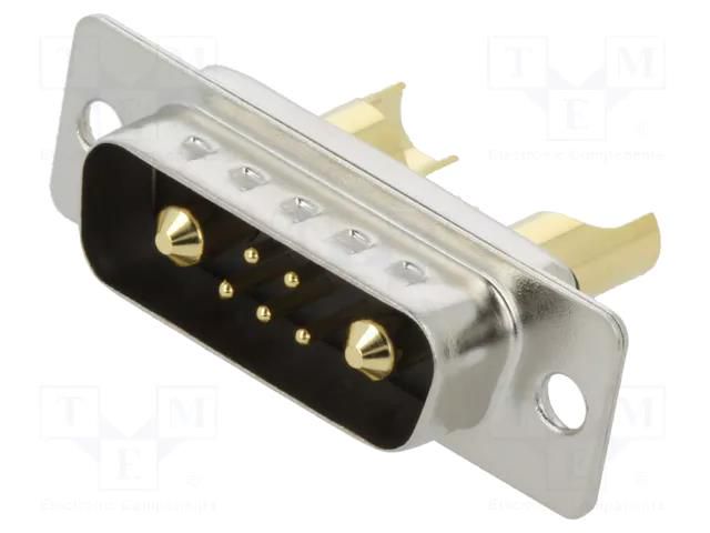 Connector: Special D-Sub; PIN: 7(2+5); plug; male; for cable; MHCD MH CONNECTORS MHCDS7W2P4