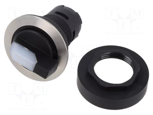 Switch: rotary; 22mm; Stabl.pos: 2; depending on the holder; IP65 SCHLEGEL RRJVAWAL-KL