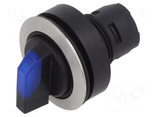 Switch: rotary; 22mm; Stabl.pos: 3; depending on the holder; IP65 SCHLEGEL RRJVAWBL-BL