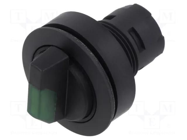 Switch: rotary; 22mm; Stabl.pos: 3; depending on the holder; IP65 SCHLEGEL RRJWBLSW-GN