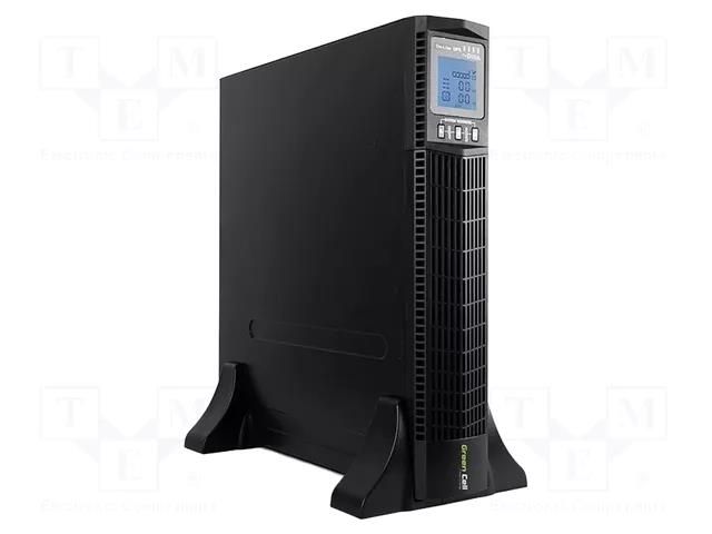 Power supply: UPS; 900W; 1kVA; 207÷247V; 440x86.5x430mm; 9Ah; 4h GREEN CELL GC-UPS13