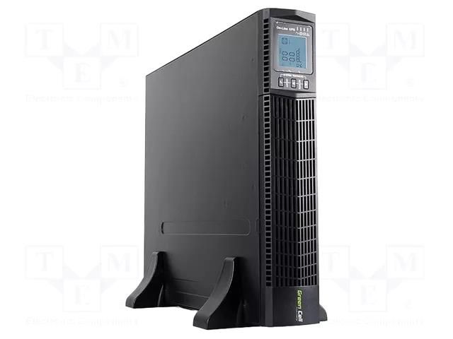 Power supply: UPS; 1.8kW; 2kVA; 207÷247V; 440x86.5x552mm; 9Ah; 4h GREEN CELL GC-UPS14