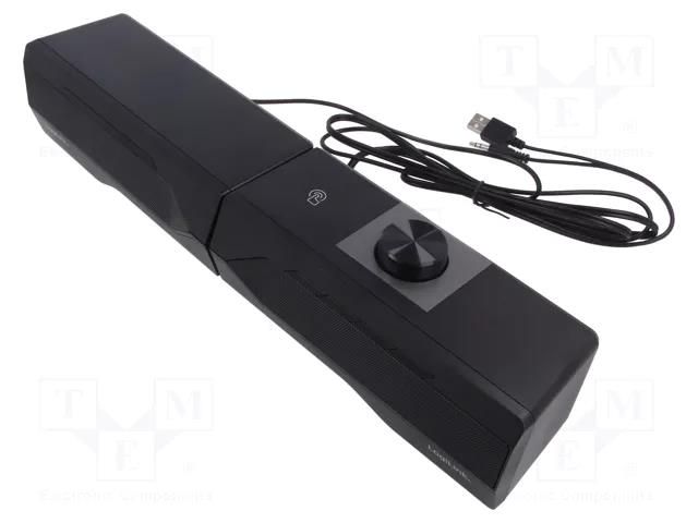 Speaker; black; Jack 3,5mm; 2402MHz÷2.48GHz; 10m; 82dB; 3W LOGILINK SP0059