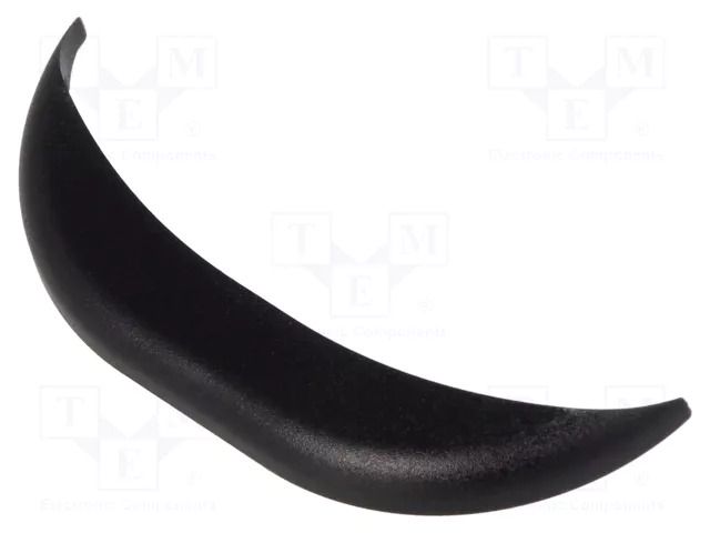 Stopper; ABS; black; 10pcs. KRADEX ZM-CAP-92.57-ABS