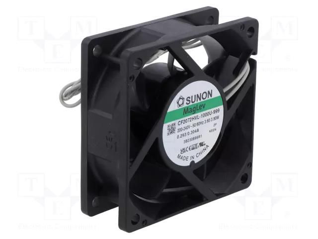 Fan: EC; axial; 230VAC; 70x70x25mm; 47.62m3/h; 30dBA; Vapo; 3550rpm SUNON CF2072HVL-999