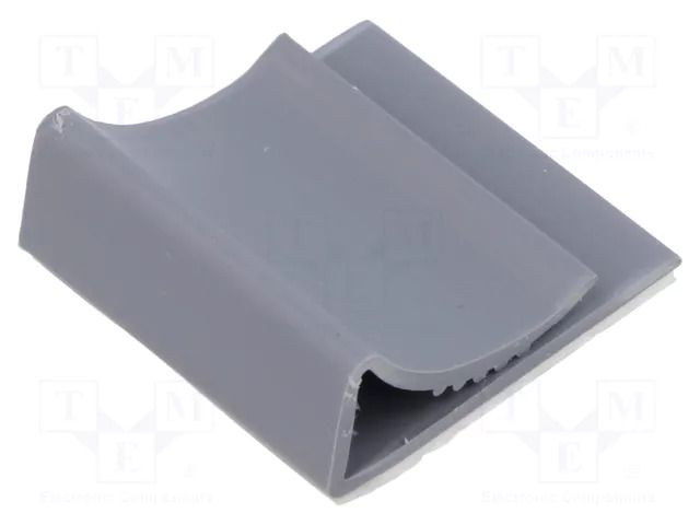 Self-adhesive cable holder; PVC; grey; W: 27.7mm; L: 25.4mm PANDUIT FCC-A-C8