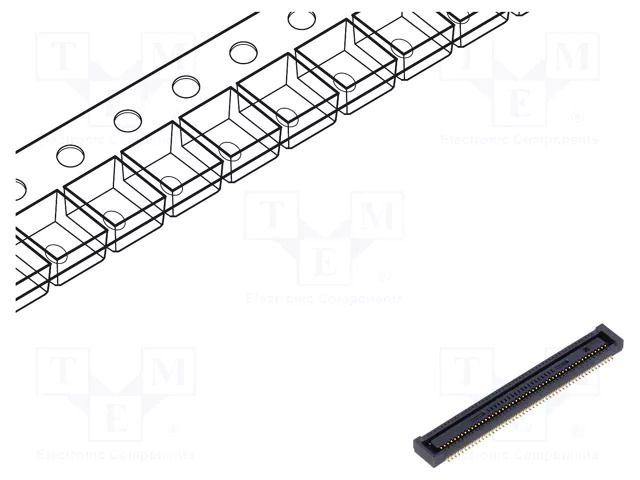 Connector: PCB to PCB; socket; female; PIN: 100; DF40; vertical HIROSE DF40C-100DS-0.4V51