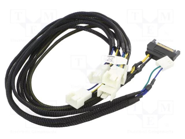 Wire: for fan supplying; Plug: straight; 0.45m; splitter 5x Akasa AK-CBFA07-45