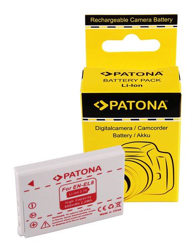 Battery Nikon COOLPIX P2 P1 S3 S2 S1 ENEL8 EN-EL8, PATONA 1039 4260218591585