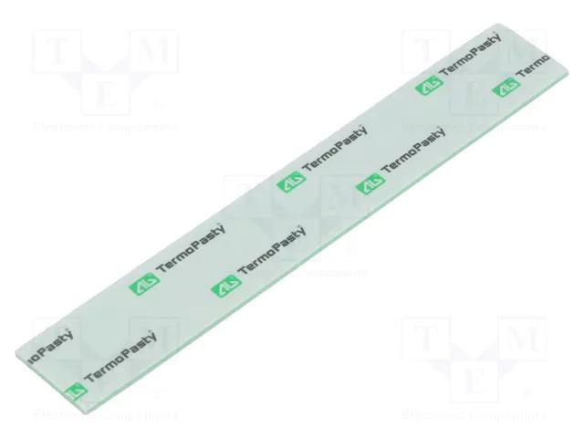 Tape: heat transfer; W: 20mm; L: 130mm; Thk: 1mm; 1.5W/mK AG TERMOPASTY THERMOPAD-15X1