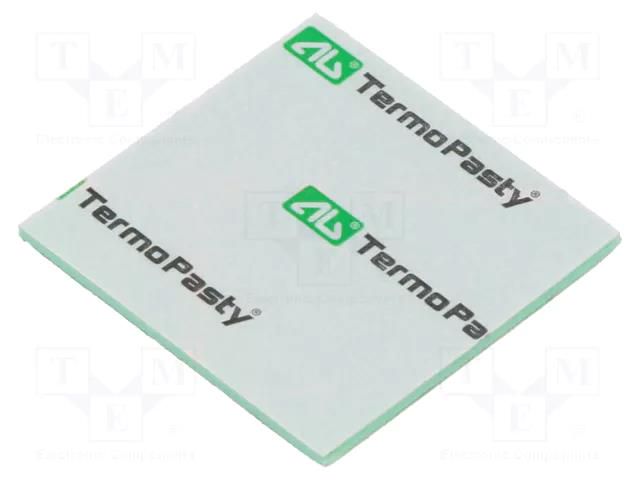 Tape: heat transfer; W: 30mm; L: 30mm; Thk: 1mm; 2.4W/mK AG TERMOPASTY THERMOPAD-24X1X30