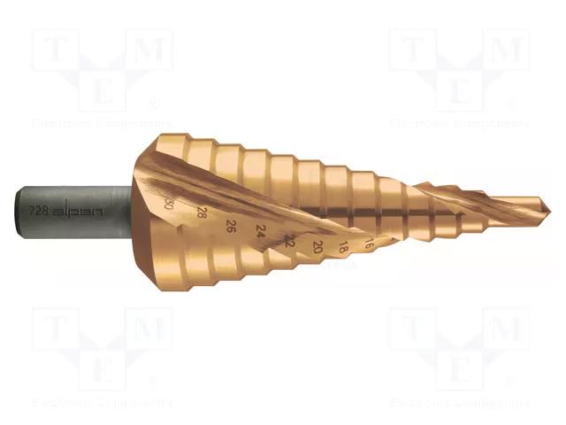 Drill bit; for metal,step,conical; HSS COBALT; 6÷30mm ALPEN-MAYKESTAG ALP.72800630100