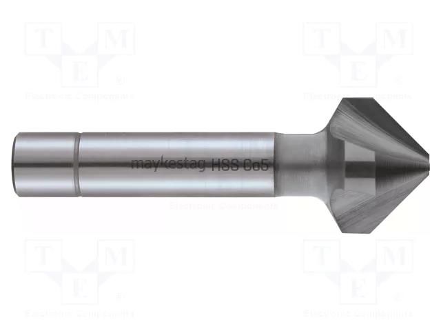 Countersink; high speed steel cobalt HSS-Co; Mounting: rod 5mm ALPEN-MAYKESTAG ALP.239000630100