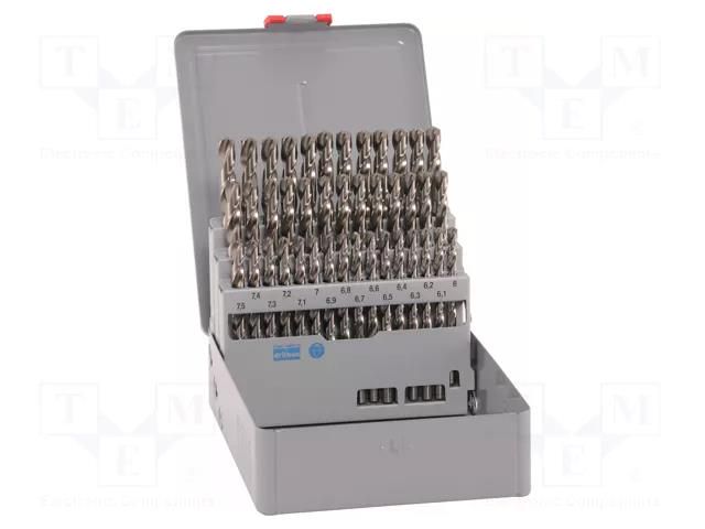 Drill set; for metal; high speed steel cobalt HSS-Co; 6÷10mm ALPEN-MAYKESTAG ALP.101241100