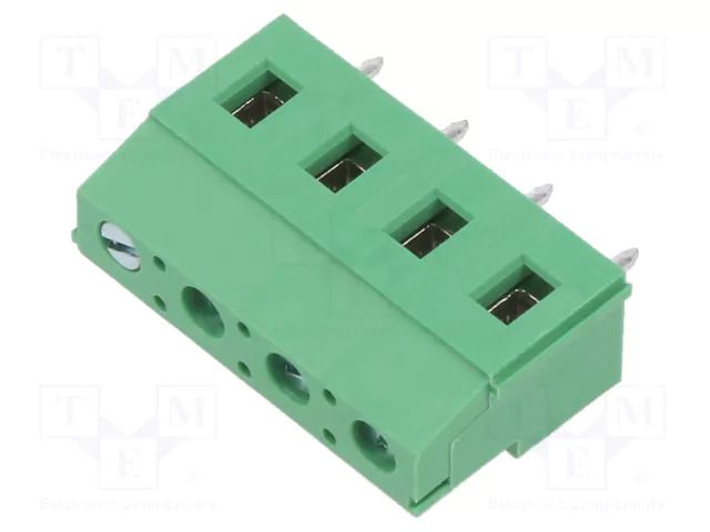 Connector: PCB terminal block; terminal; 16A; 300V; angled 90° ADAM TECH EB147A-04-M
