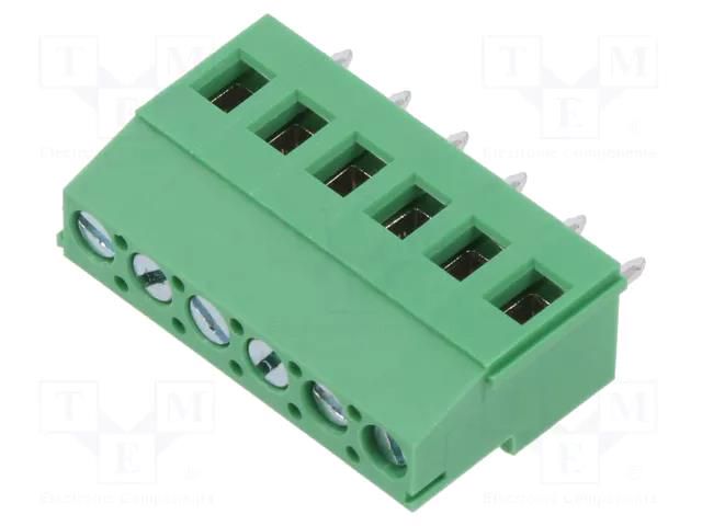 Connector: PCB terminal block; terminal; 16A; 300V; angled 90° ADAM TECH EB147A-06-C