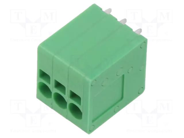 PCB terminal block; straight; 3.5mm; ways: 3; on PCBs; 24AWG÷16AWG ADAM TECH EB163A-03-A-180