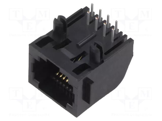 Connector: RJ45; socket; PIN: 8; 8p8c; on PCBs,PCB snap; THT ADAM TECH MTJ-880X1