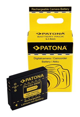 Battery LUMIX DMC-FX3 FX07 DMC-FX50 DMC-LX2 CGA-S005, PATONA 1041 4260218591554