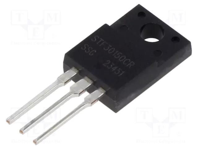 Diode: Schottky rectifying; THT; 150V; 30A; ITO220AB; Ufmax: 790mV SMC DIODE SOLUTIONS STF30150CR-SMC
