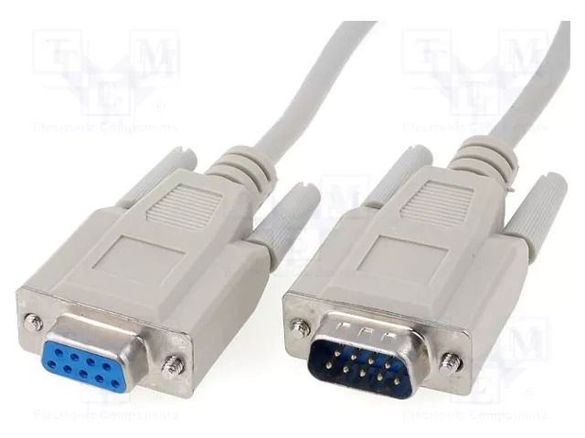 Cable; D-Sub 9pin socket,D-Sub 9pin plug; Len: 5m; Øcable: 5mm BQ CABLE CAB-09GW/5