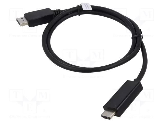 Cable; DisplayPort plug,both sides; 2m; black; DisplayPort 1.2 DIGITUS AK-340303-020-S