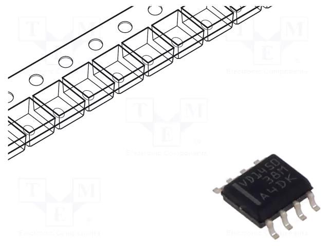 IC: interface; transceiver; half duplex,RS422 / RS485; 50000kbps TEXAS INSTRUMENTS THVD1450DR