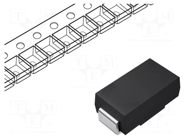 Diode: Schottky rectifying; SMB; SMD; 60V; 1A; reel,tape SMC DIODE SOLUTIONS SK16TR-SMC
