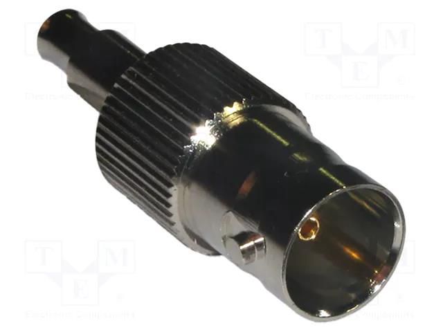 Connector: BNC; plug; female; straight; 75Ω; crimped; for cable; POM AMPHENOL RF 112161