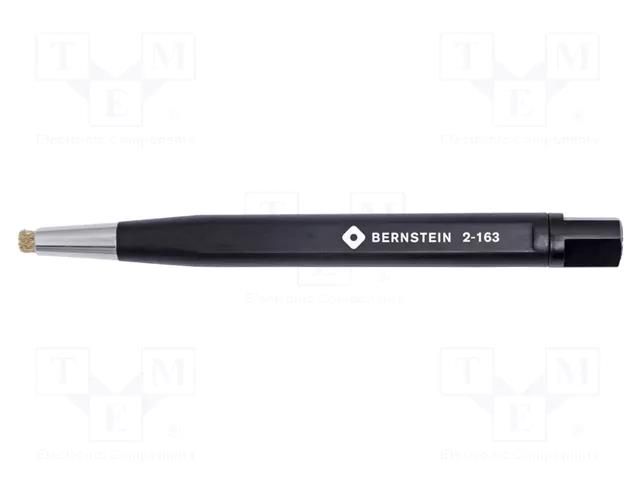 Tool: brush; brass wire; L: 120mm; Ø: 4mm BERNSTEIN BRN-2-163
