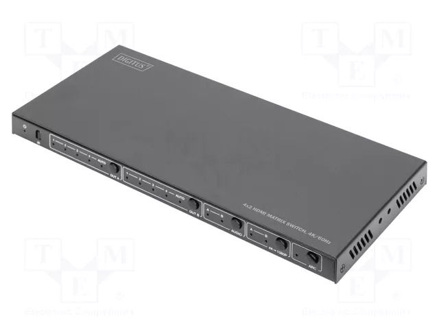 Switch; HDCP 2.2,HDMI 2.0; black; metal DIGITUS DS-55509