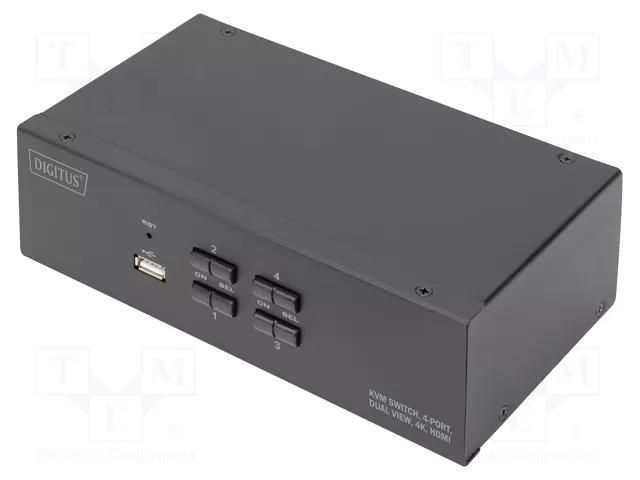 Device: KVM switch; HDMI 1.4,USB 2.0; black DIGITUS DS-12883